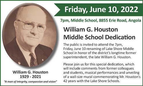 William G. Houston Dedication